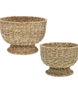 Seagrass Footed Basket