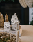 Stoneware Light Up Village | Set of 4