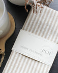 Striped Hand & Dish Towel Set
