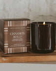 Cinnamon Rolls Brown Boxed Candle
