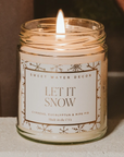 Let It Snow Patterned Jar Candle