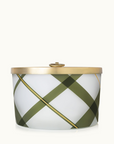 Frasier Fir Frosted Plaid Candle | 3 Wick