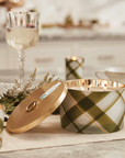 Frasier Fir Frosted Plaid Candle | 3 Wick