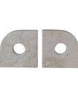 Travertine Bookends
