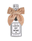 Velvet Wine Bottle Bow | Blush