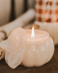Warm + Cozy White Pumpkin Jar Candle