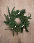 White Berry Evergreen Wreath 10"