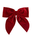 Velvet Wine Bottle Bow | Red