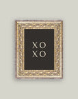XOXO Framed Vintage Print