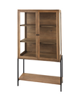Arelius Display Cabinet | Light Brown