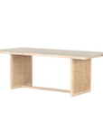 Clarita Dining Table | White Wash