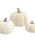 Felt Pumpkin - White