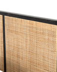 Sydney Bed | Black Wash, Natural Cane