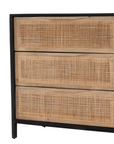 Sydney Dresser | Black Wash, Natural Cane