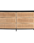 Sydney Dresser | Black Wash, Natural Cane