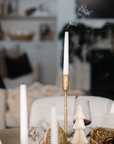 Luna Candlestick - Gold