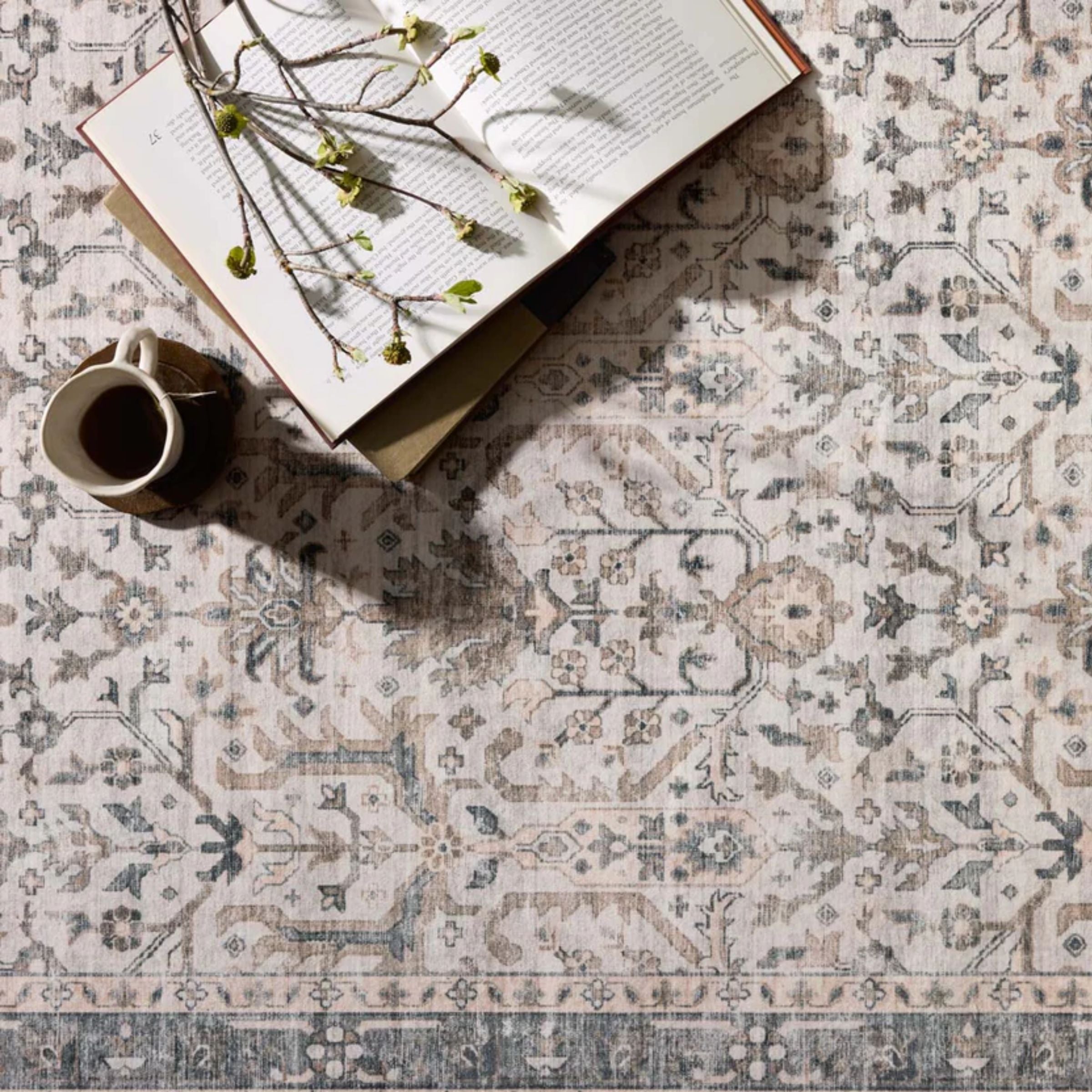 Anniston Rug | Ivory/Stone