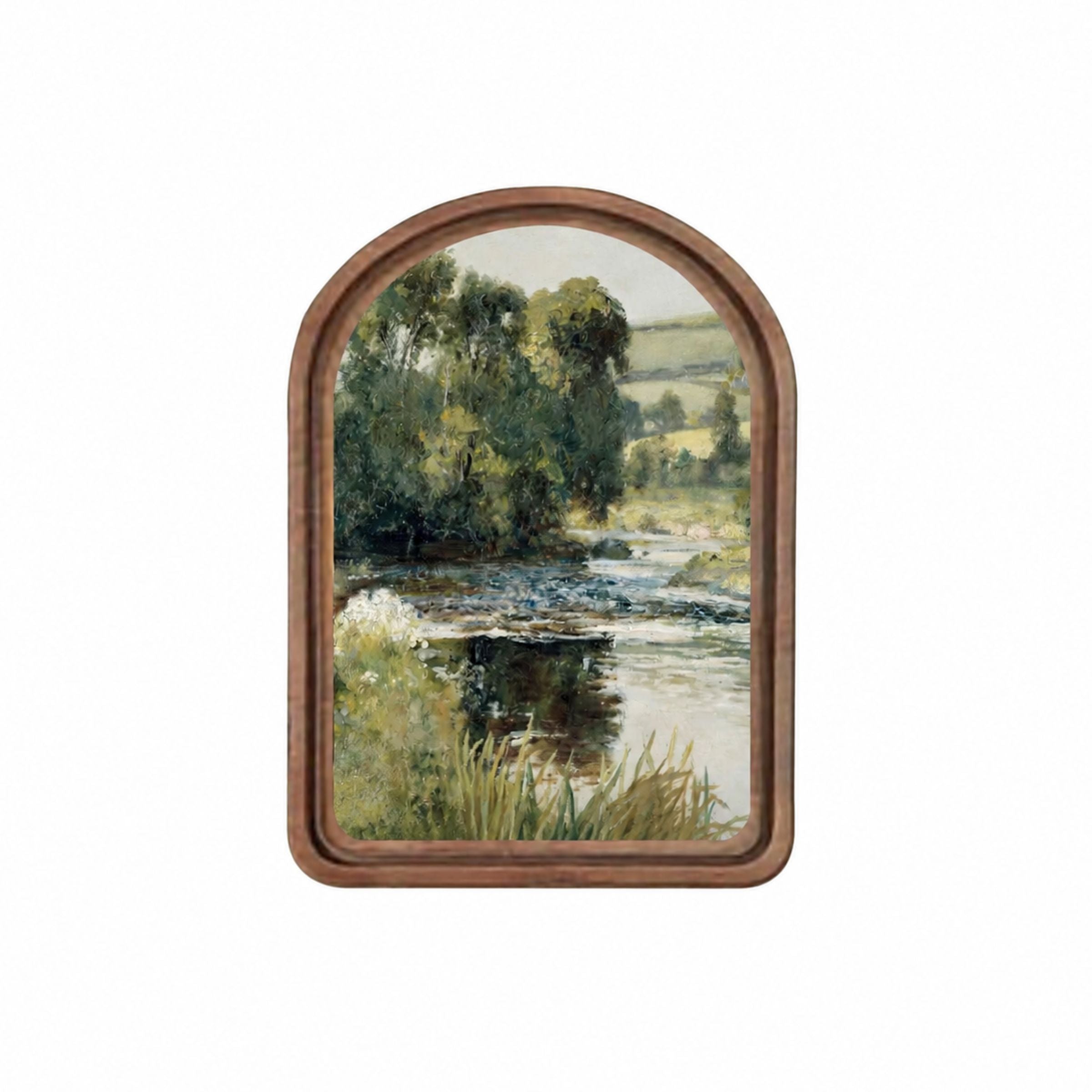 Arch Top Green River Framed Art