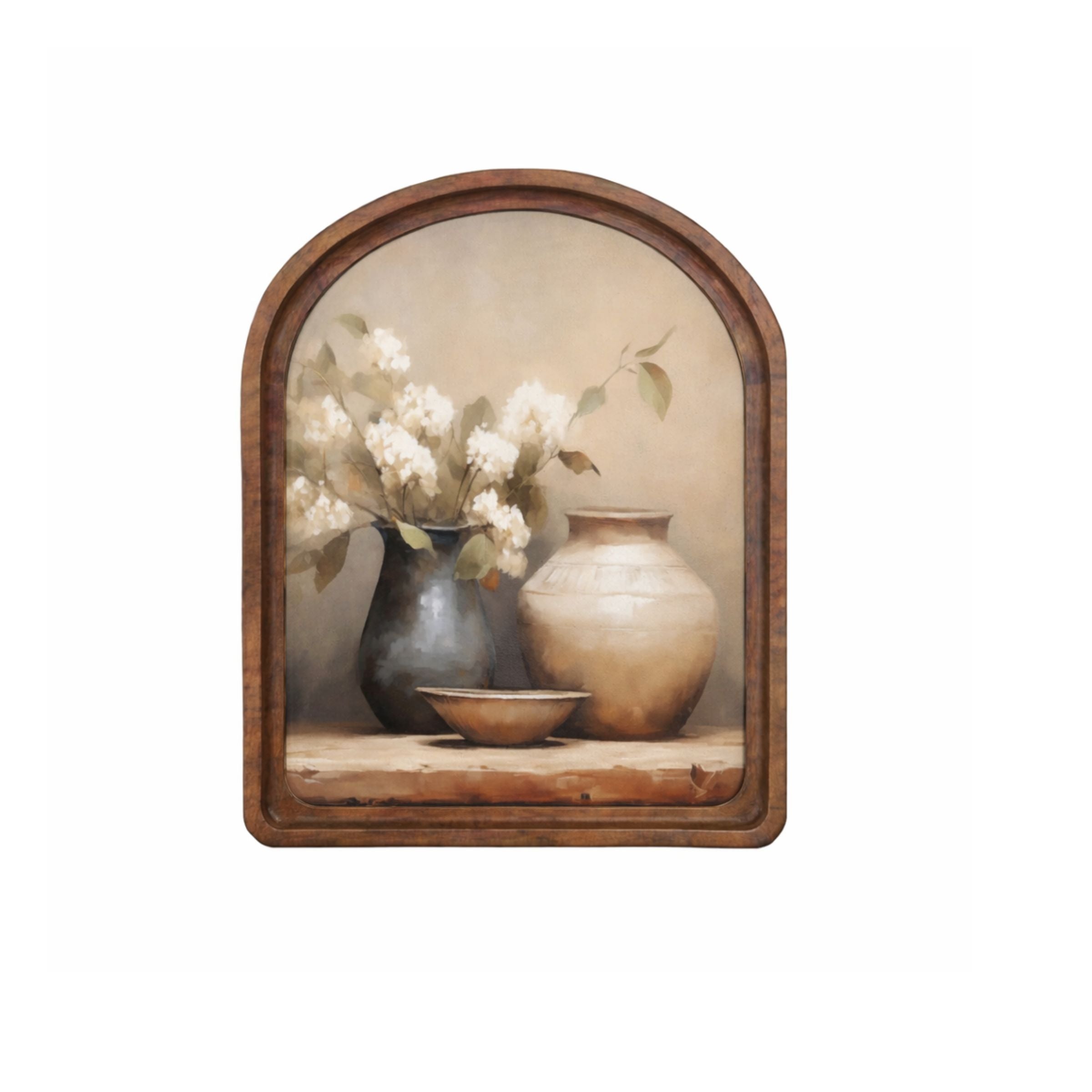 Arch Top Still Life Framed Art