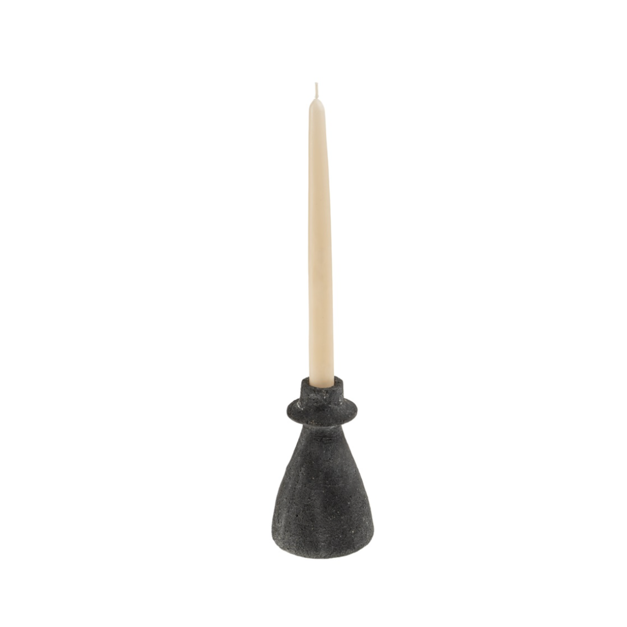 Arta Terracotta Candle Holder | Black