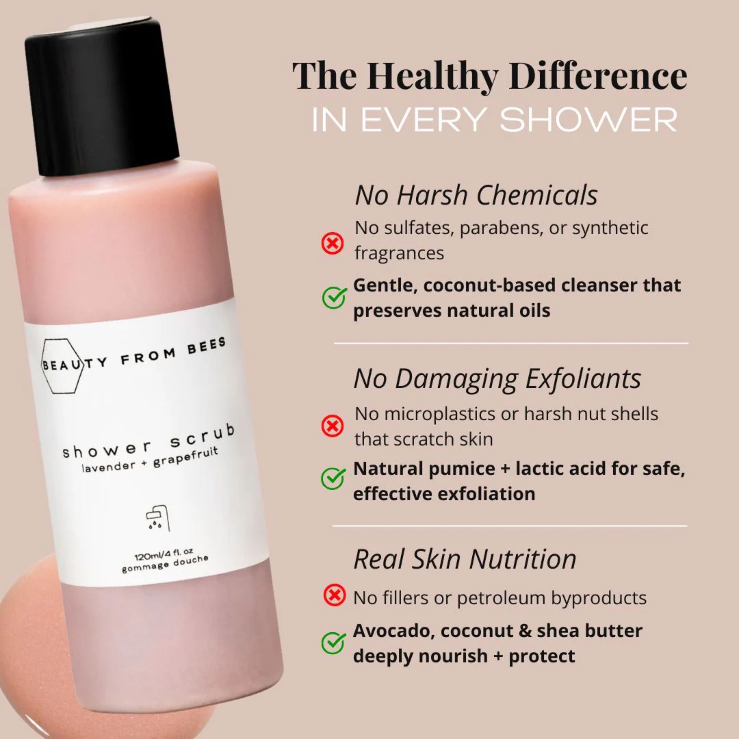 Beauty From Bees Shower Scrub