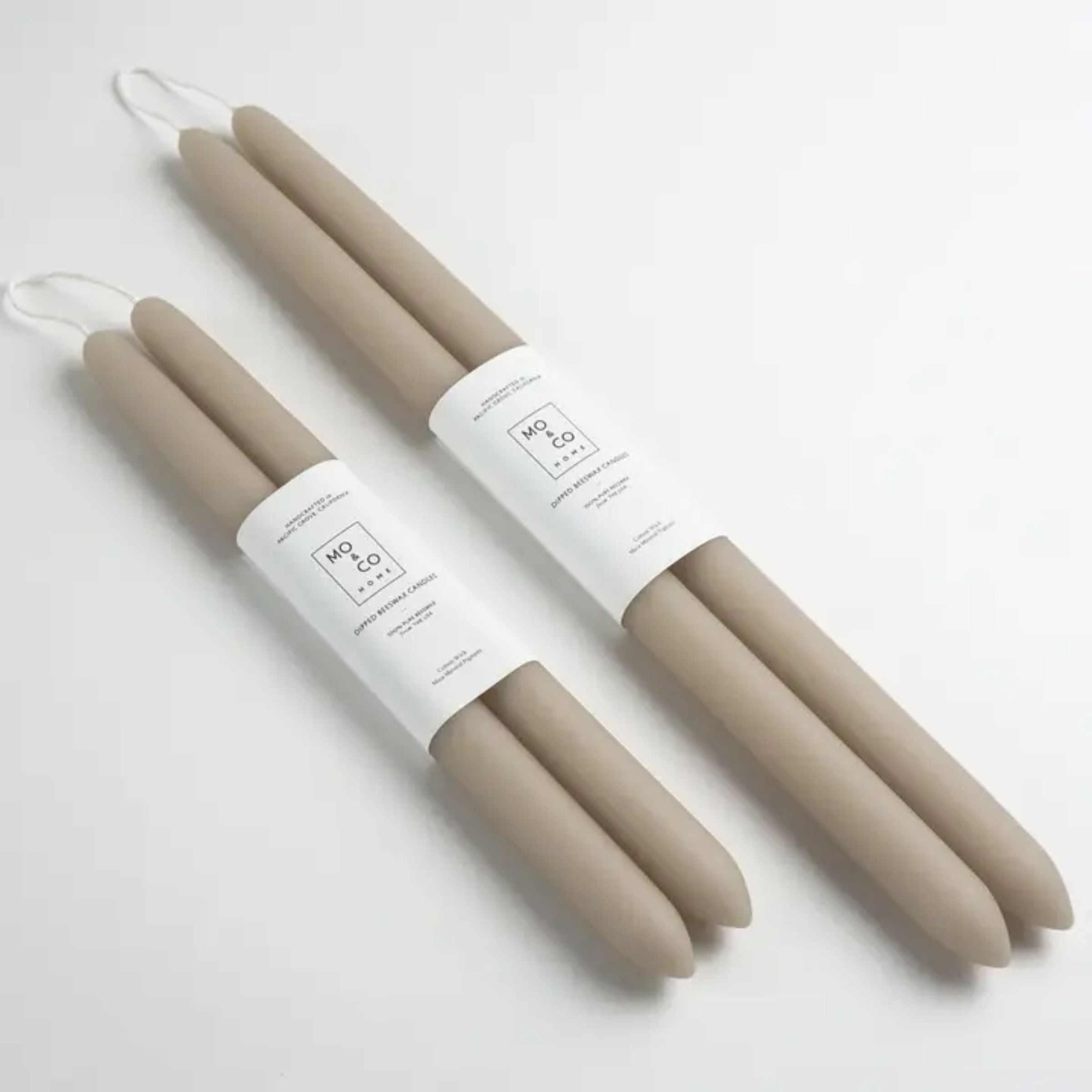 Beeswax Taper Candle Set