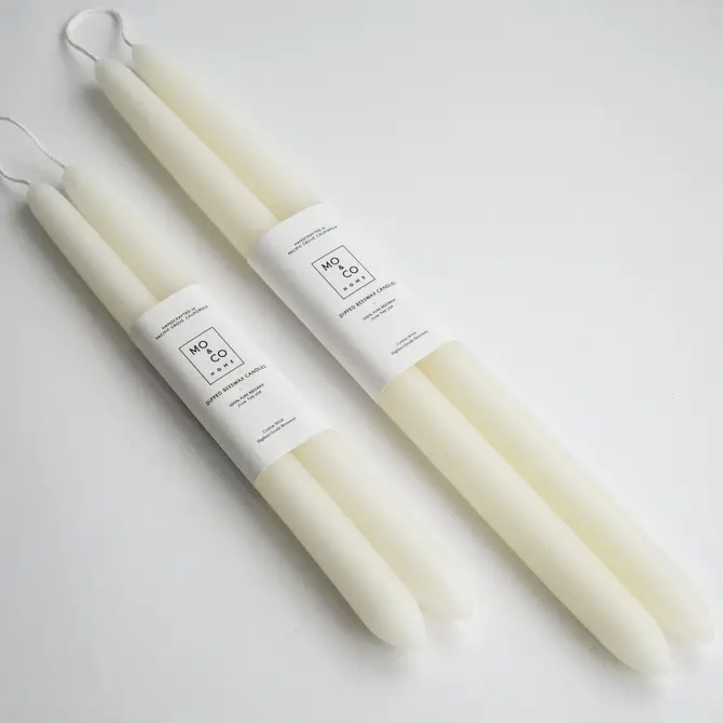 Beeswax Taper Candle Set