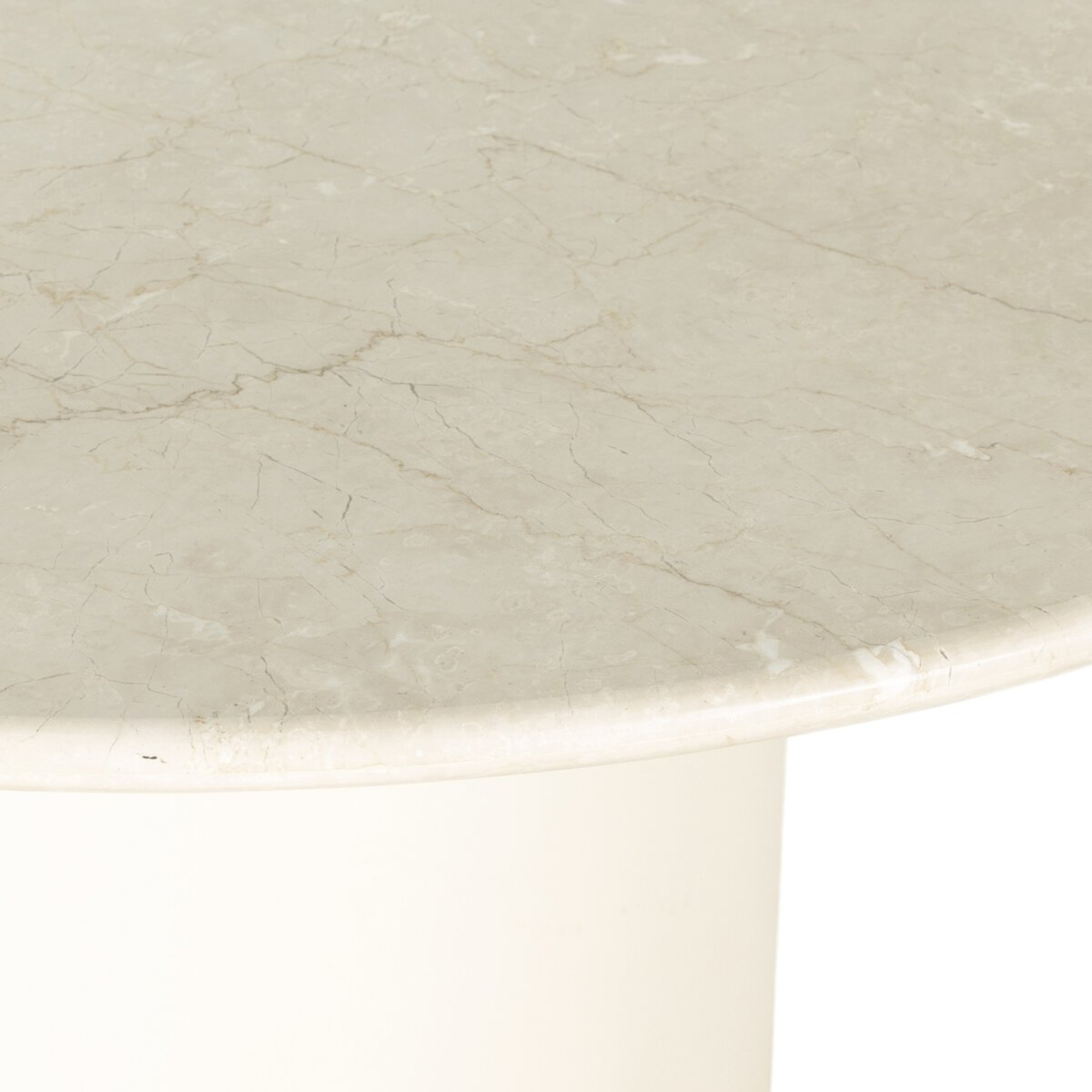 Belle Dining Table | Cream Marble