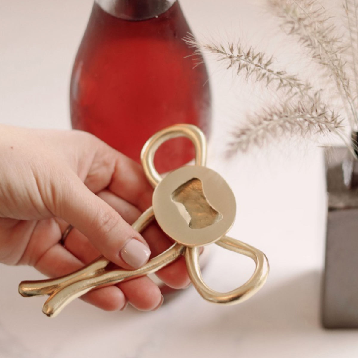 Brass Bow Bottle Opener