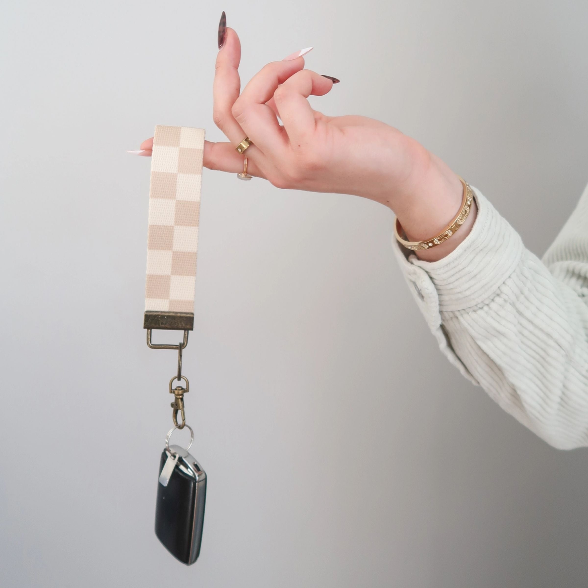 Canvas Wrist Keychain Lanyard