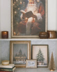 Christmas Tree + Gifts Vintage Print