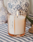 Coastal Lemon Tan Glass Candle