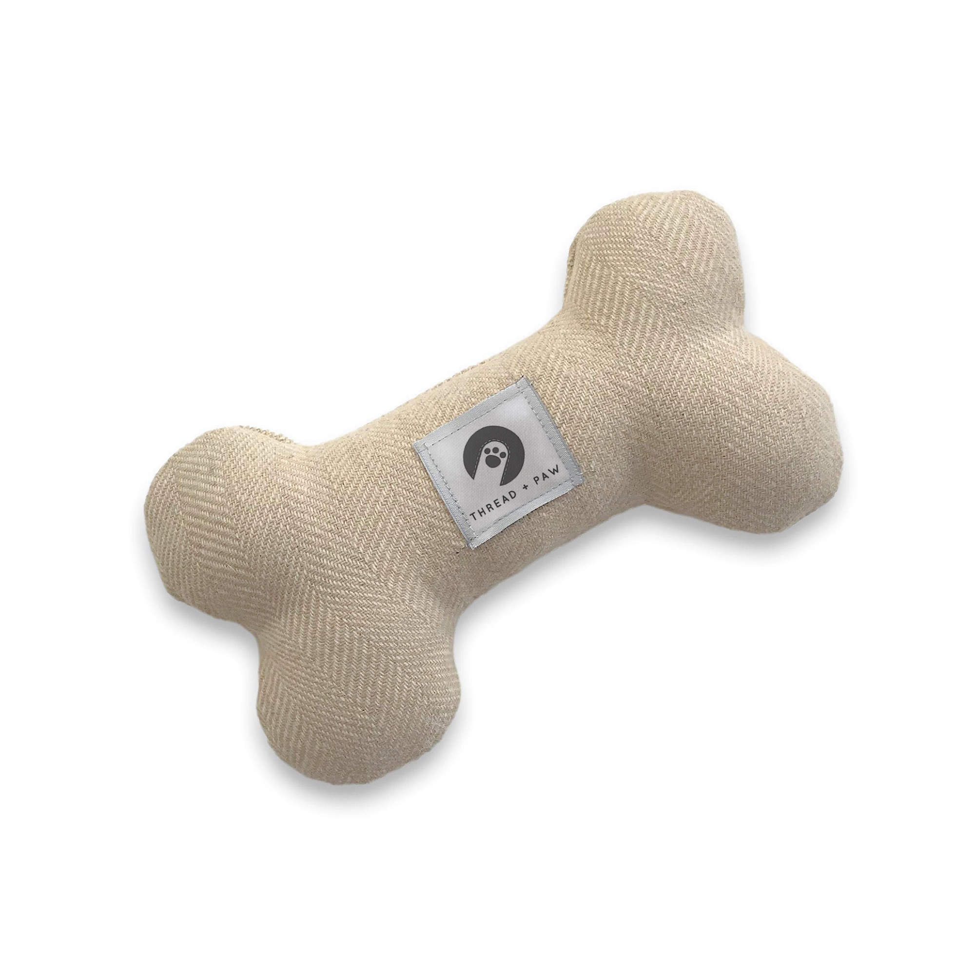 Cream Tweed Dog Toy