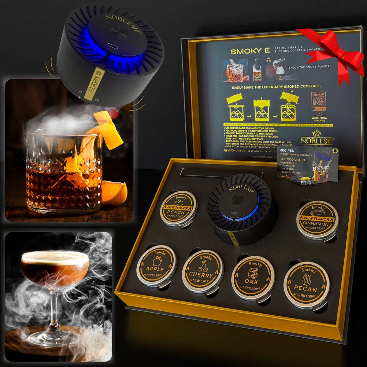 Electric Cocktail Smoker Gift Set