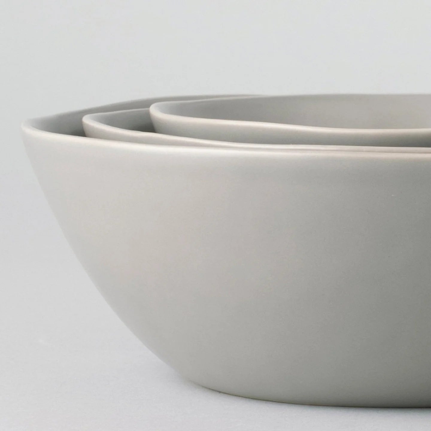 Fable Nested Serving Bowls - Dove Gray