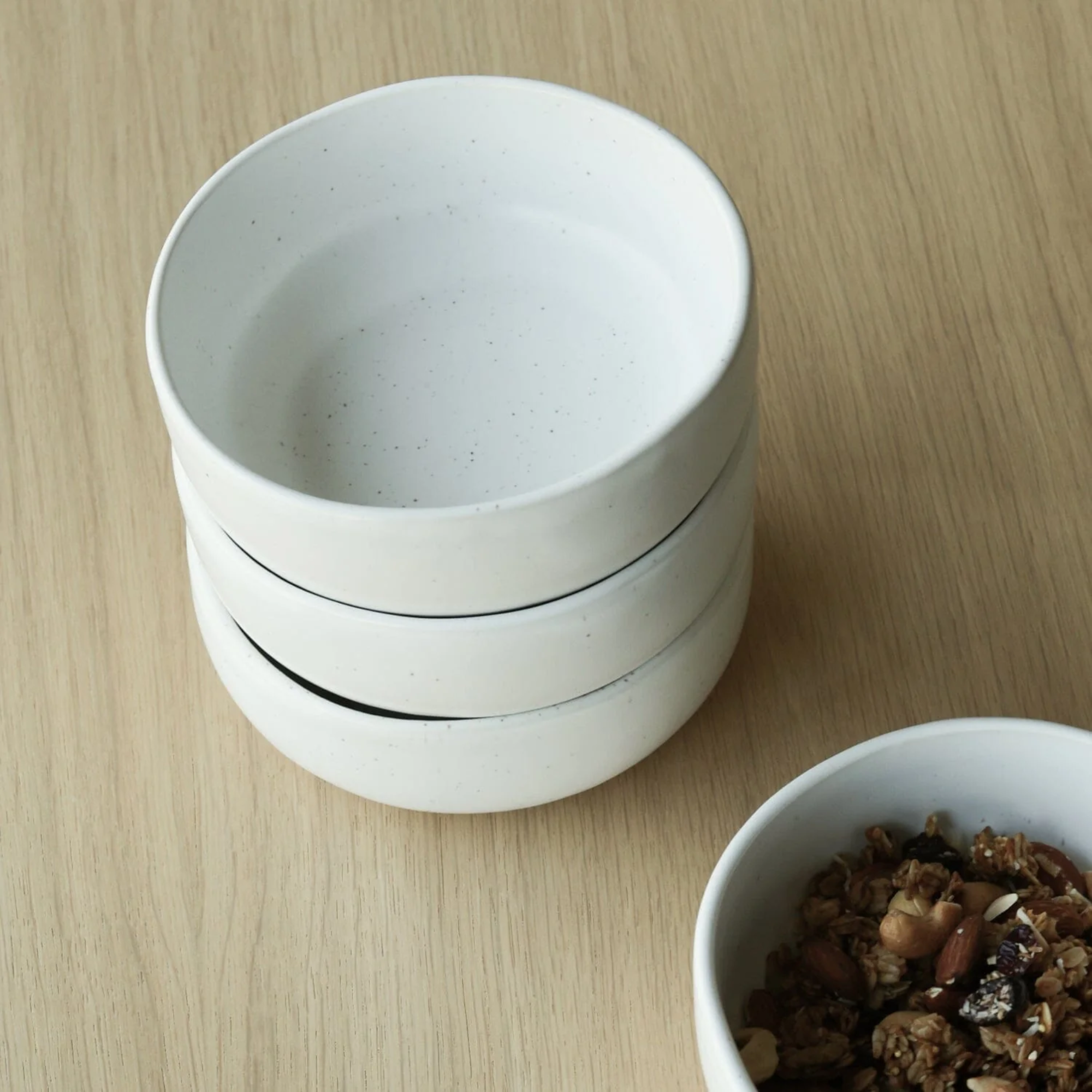 Fable Cereal Bowls - Speckled White