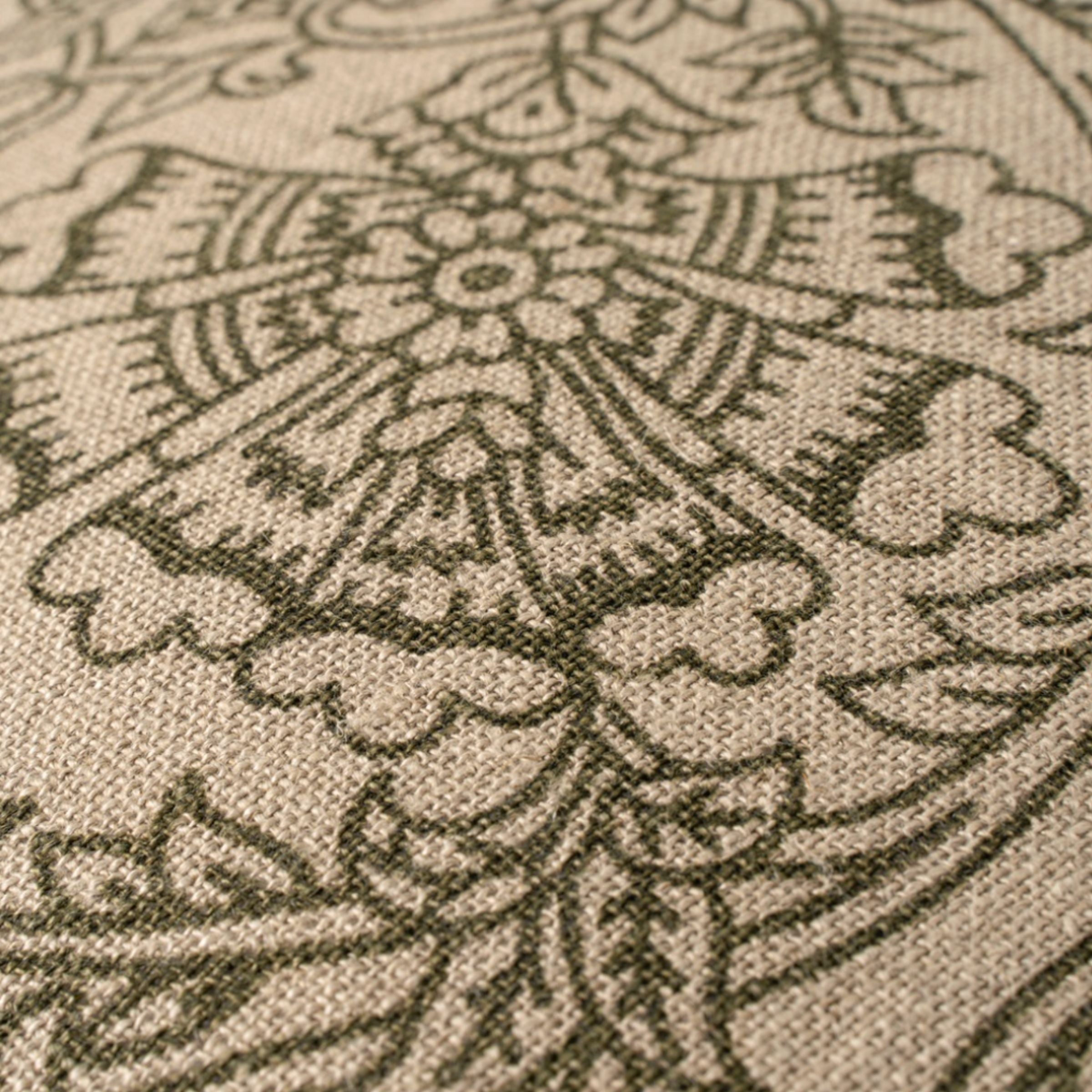 Floria Linen Pillow | Green