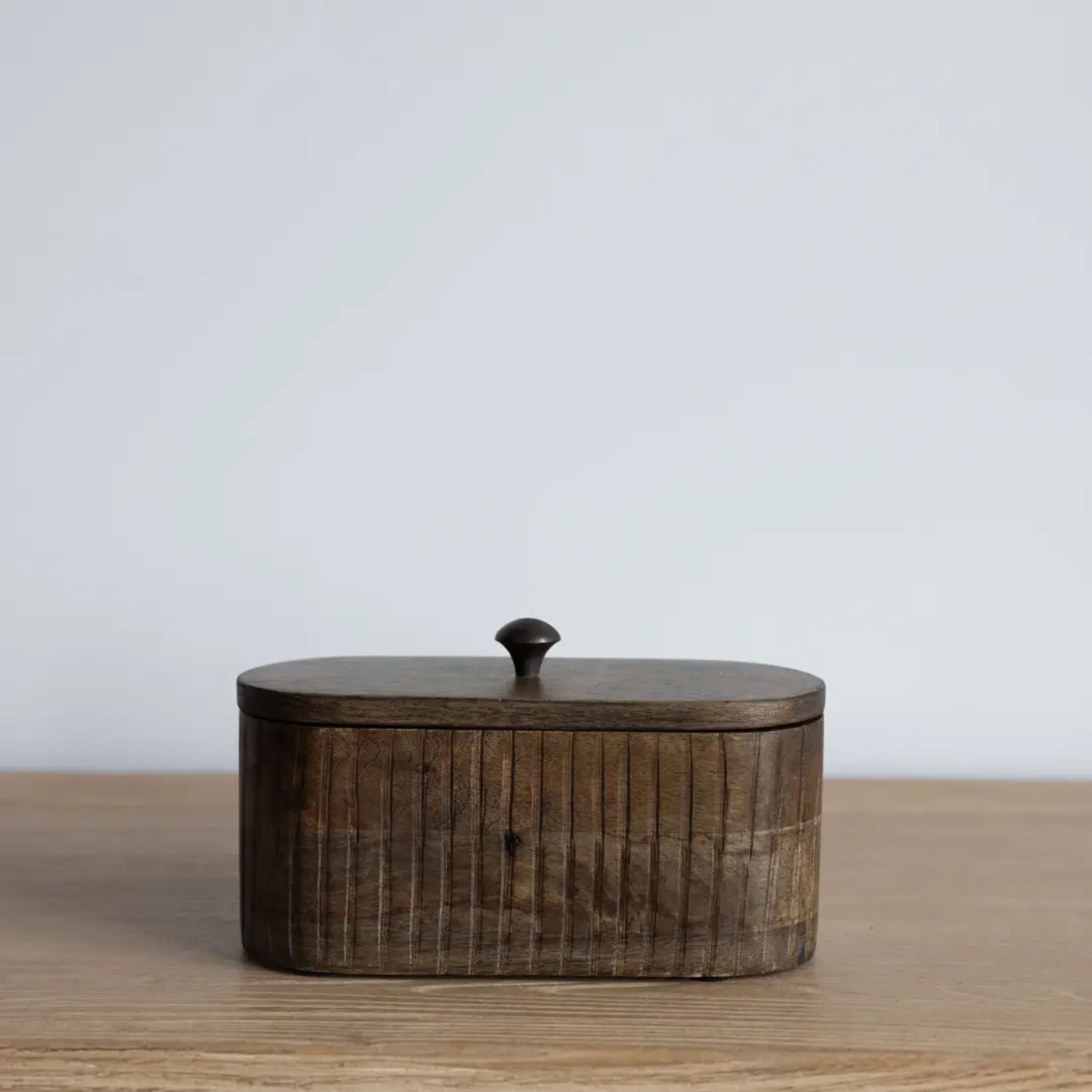 Fluted Mango Wood Box – Simone & Ivy