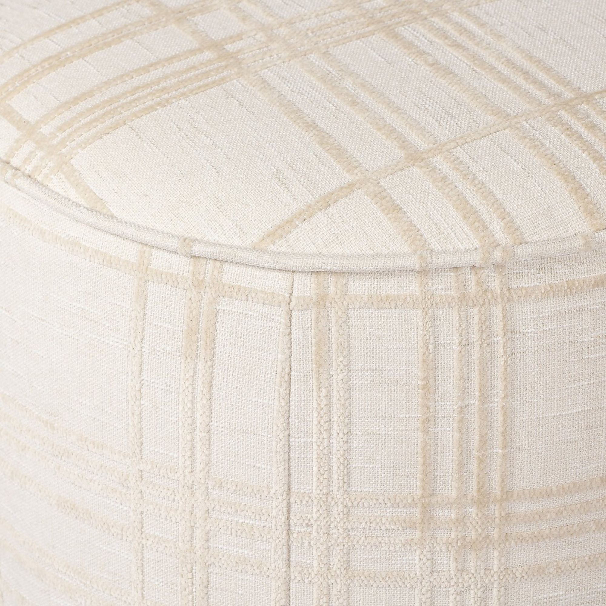 Sinclair Pouf | Sheffield Ivory