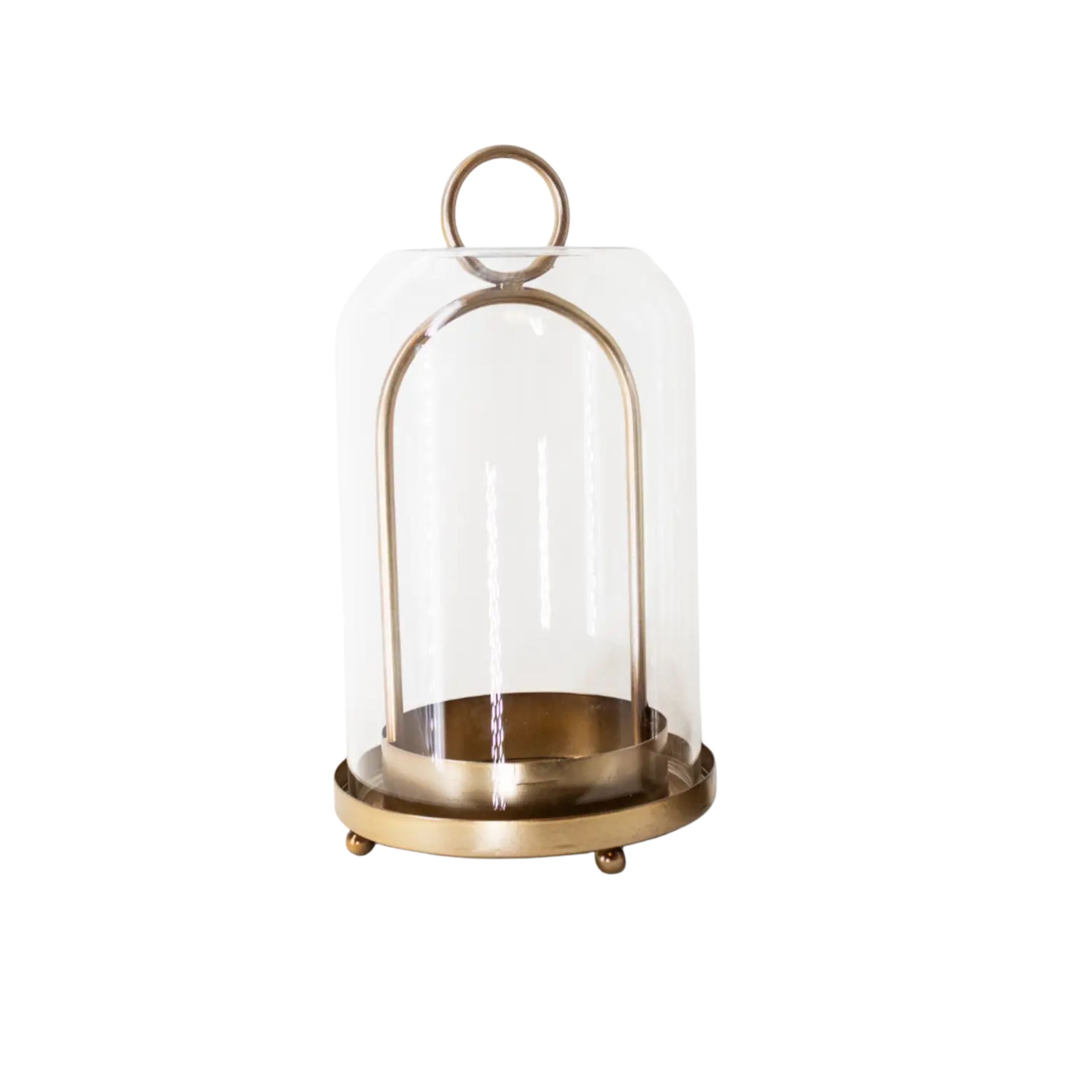 Glass + Gold Cloche