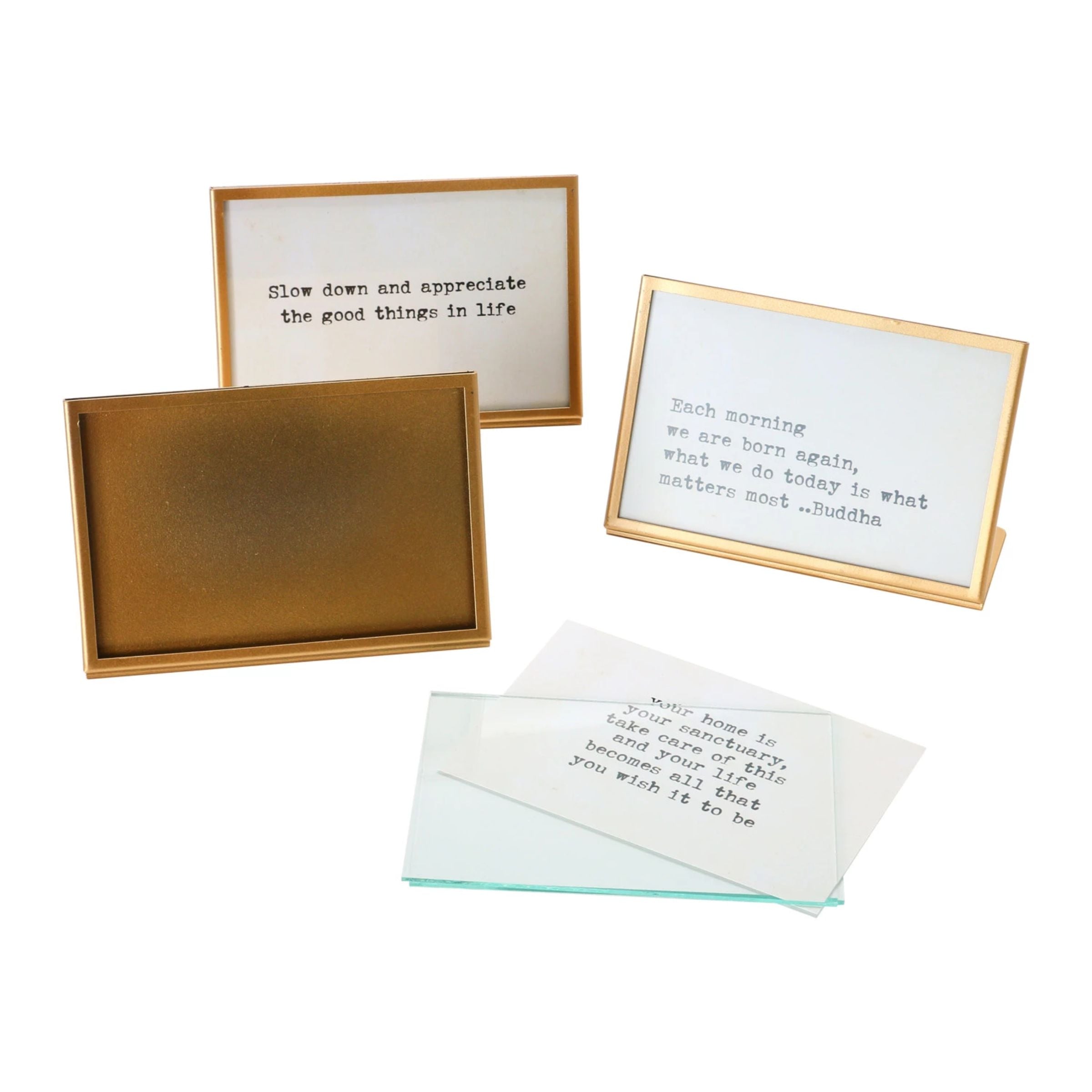Gold Framed Quote With Easel