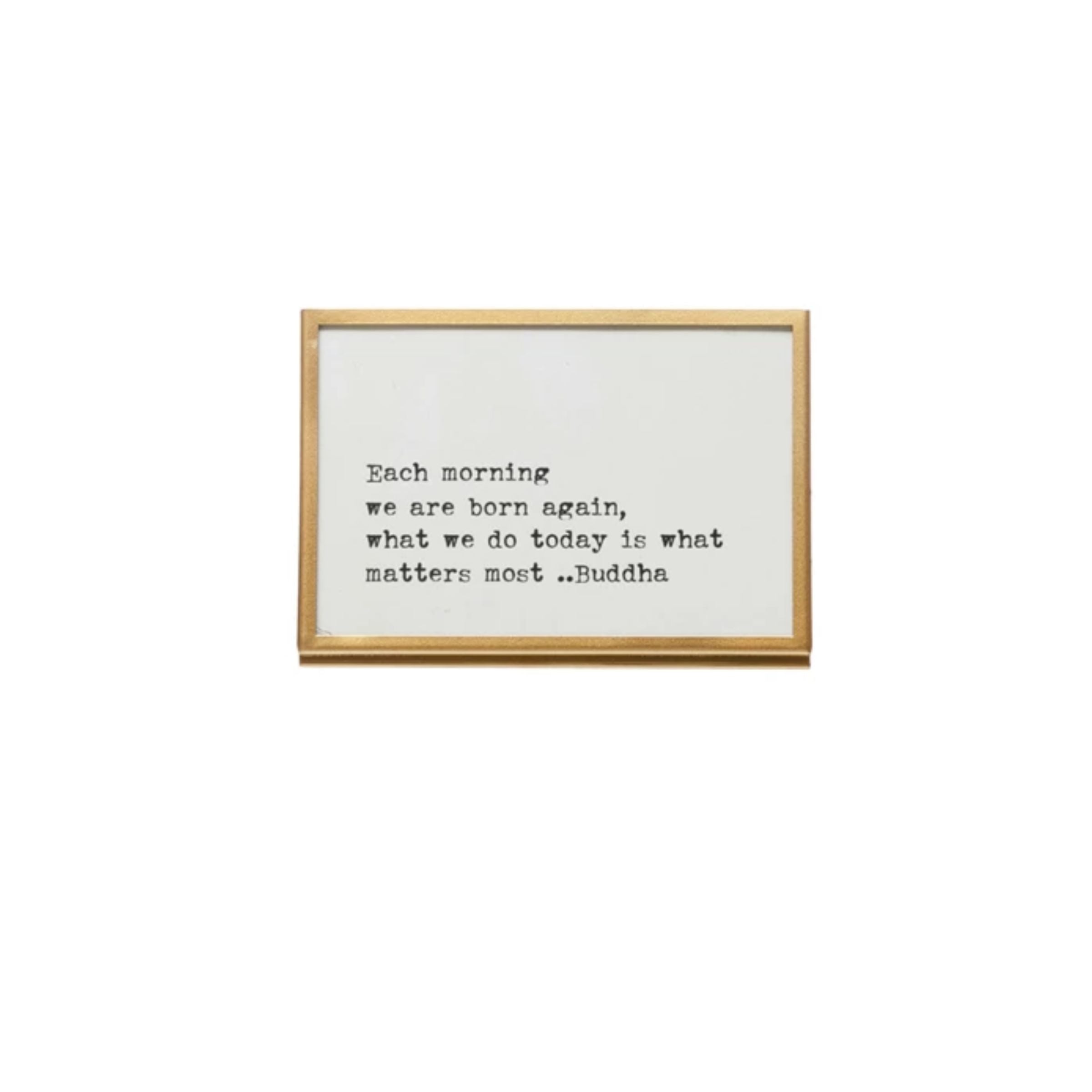 Gold Framed Quote With Easel