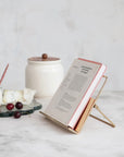 Gold Metal Cookbook Stand