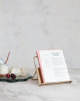 Gold Metal Cookbook Stand