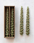 Tree Tapered Candle | Evergreen + Gold