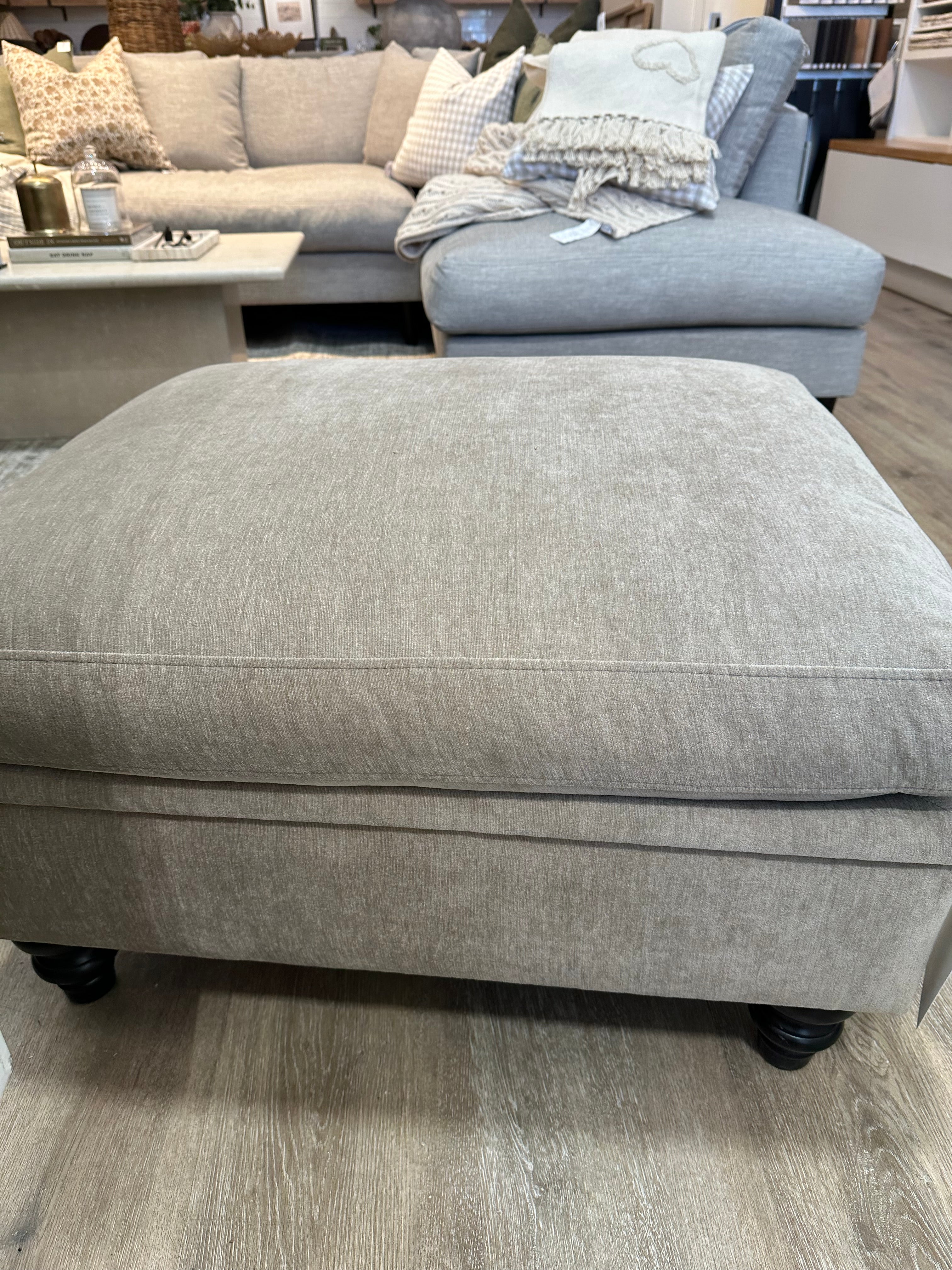Leonard Chair &amp; Ottoman | Floor Model