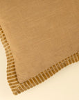 Corded Velvet Edge Pillow | Gold