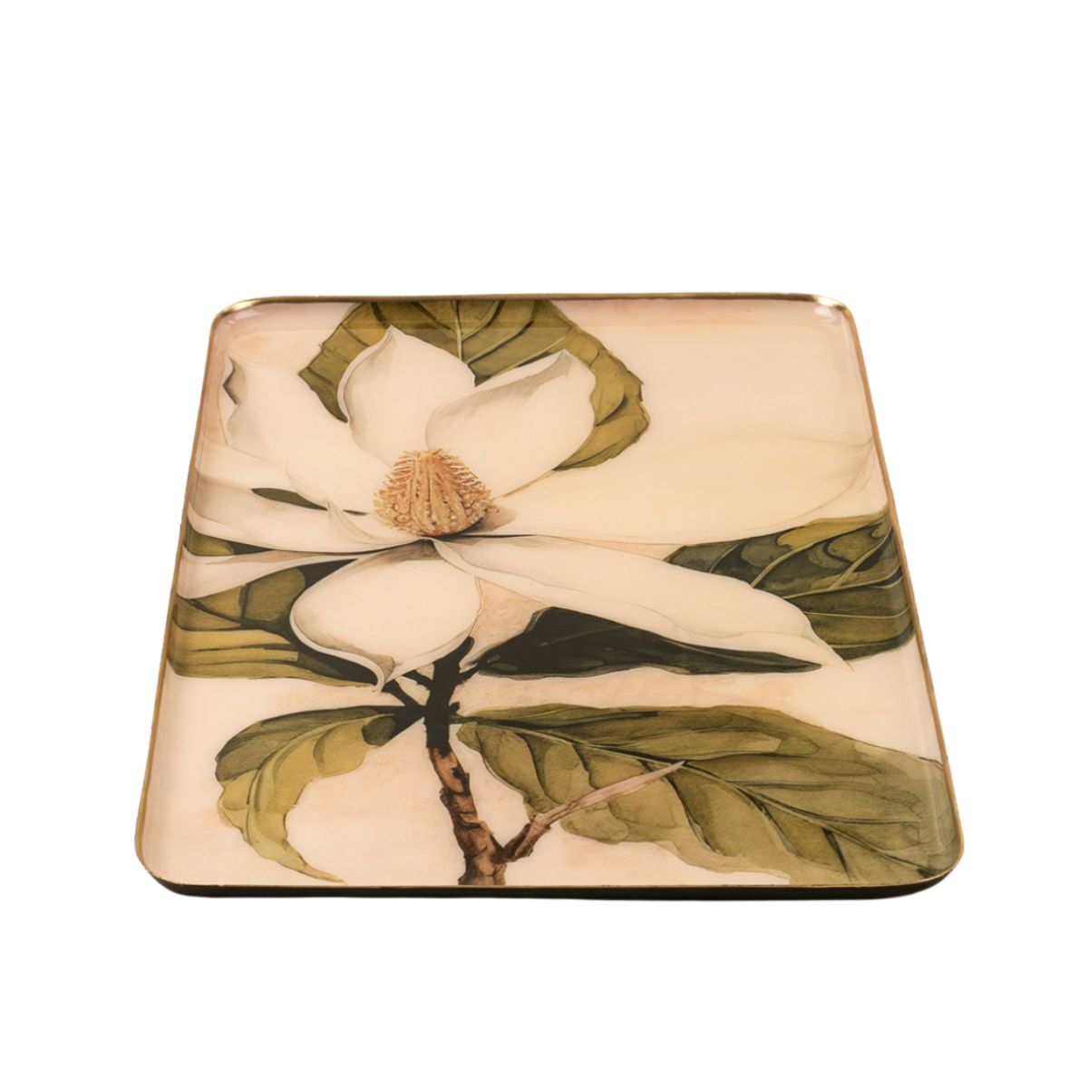 Magnolia Enameled Tray