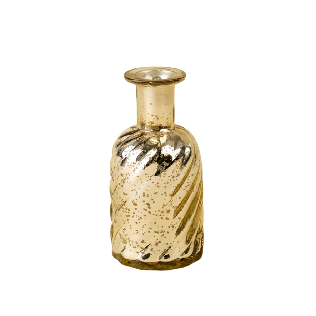 Mercury Swirl Bud Vase