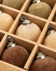 Velvet Holiday Baubles | Set of 9